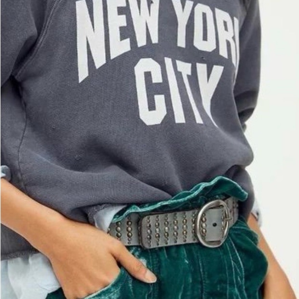 Free people green velvet shorts